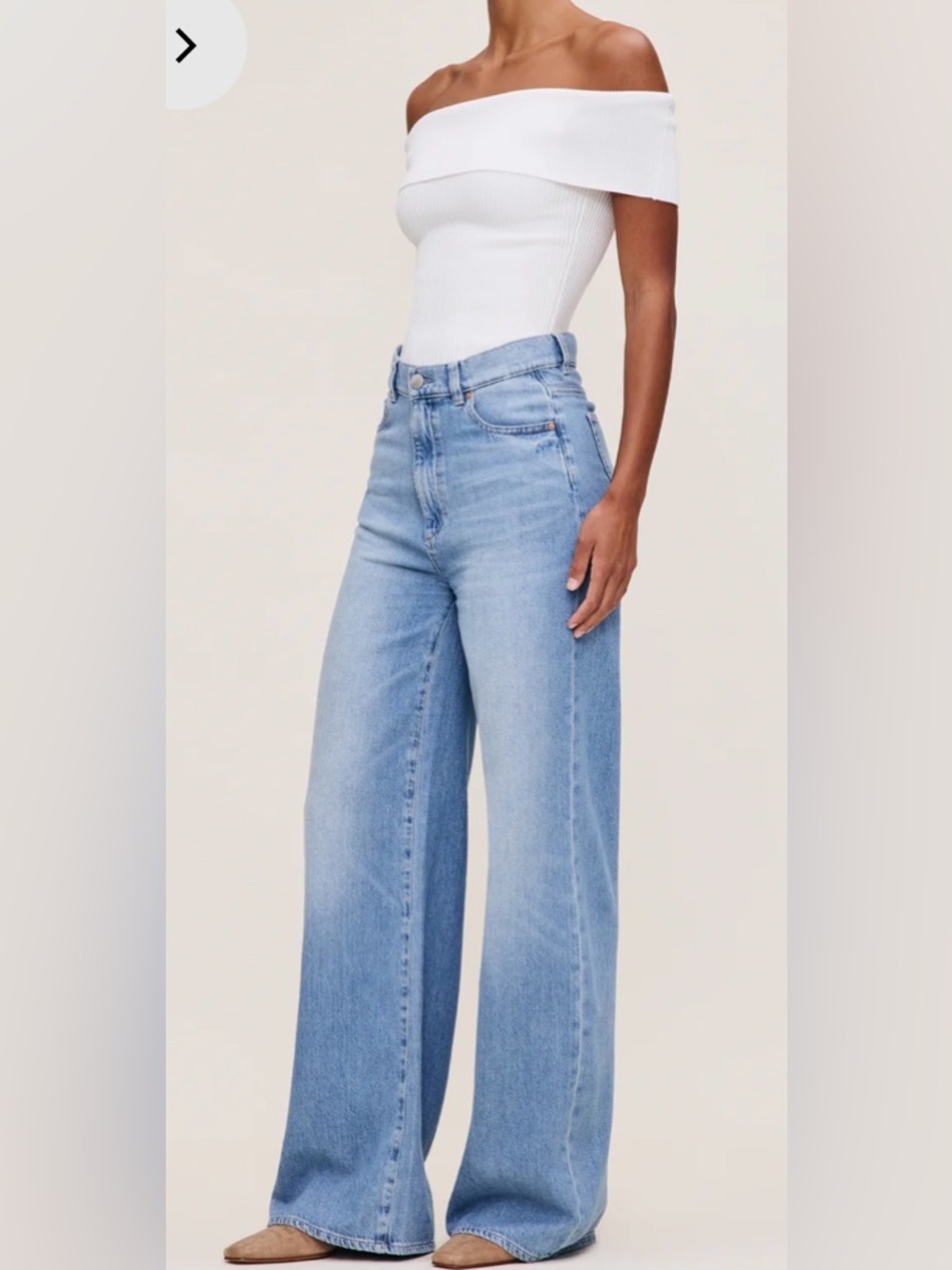 DL1961 Hepburn Wide Leg High-Rise Jeans 32”